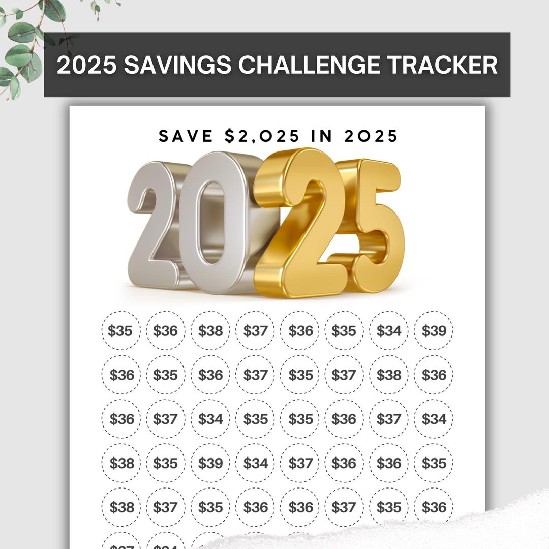 2025 Savings Challenge Save 2025 In 2025 Printable Budget Tracker Il 1080xN.6482179454 Rylz