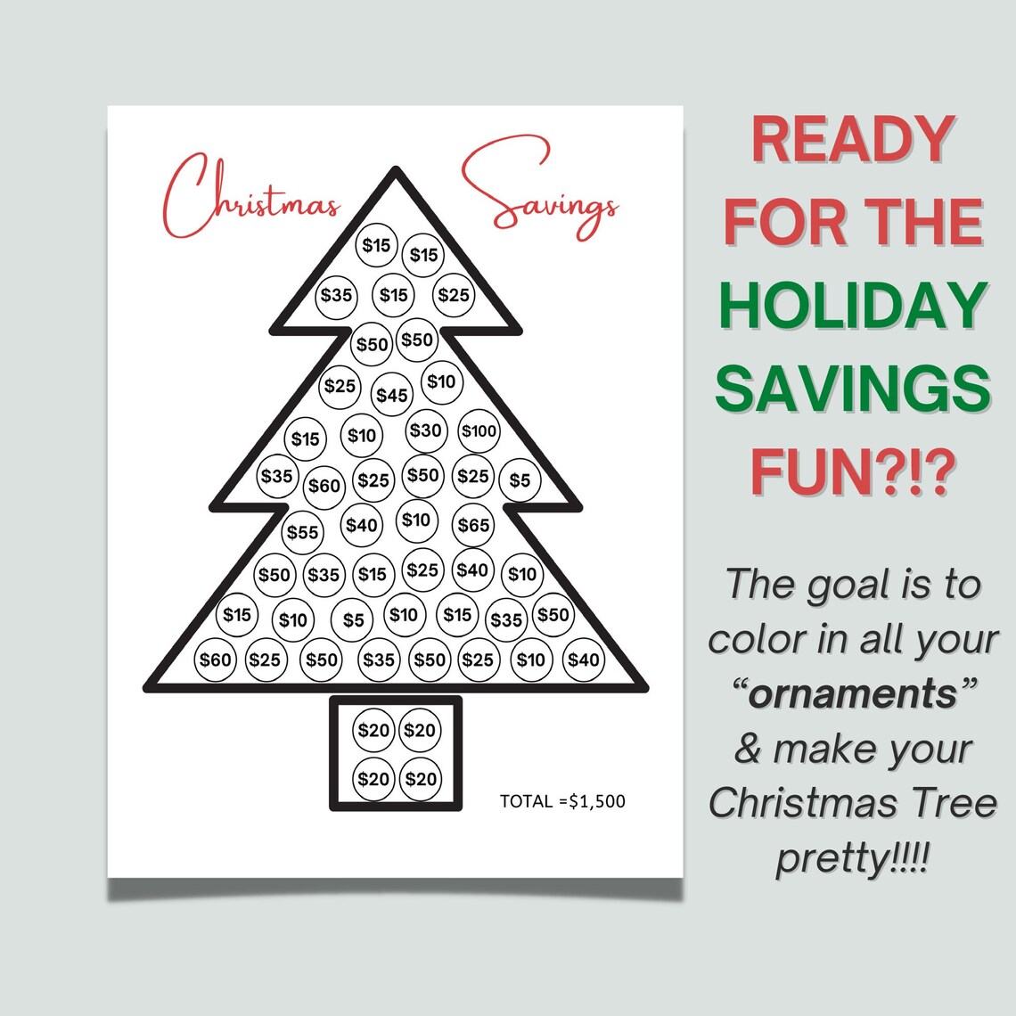 Christmas Savings Tracker Printable Christmas Funds Etsy christmas-savings-tracker-printable-christmas-funds-etsy