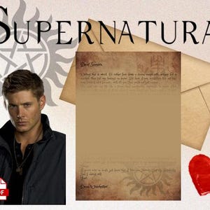 Carta de amor personalizada de Dean Winchester / Carta digital / Género neutro / Descarga en PDF / Carta parodia digital / Sobrenatural