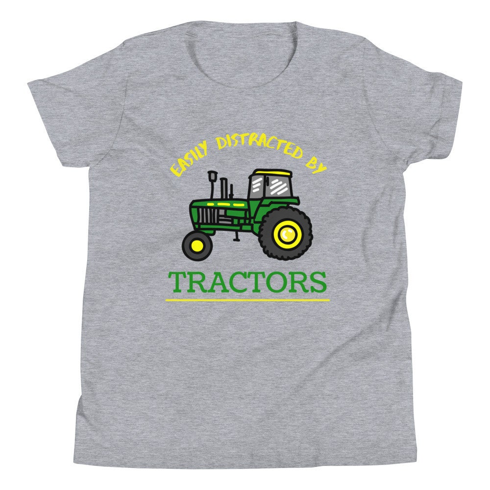 Kids John Deere Easily Distracted by Tractors Youth Boy Girl | Etsy