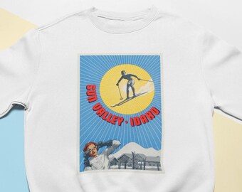 Ski Sun Valley Idaho - Retro Crewneck Sweatshirt