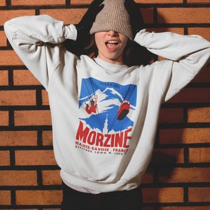 Ski Morzine France - Retro Crewneck Sweatshirt