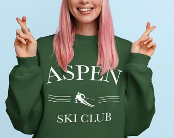 Aspen Ski Club - Aspen Ski Sweatshirt, Aspen Colorado, Aspen Sweatshirt, Apres Ski, Colorado Sweatshirt