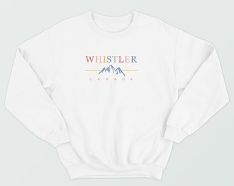 WHISTLER sweatshirt, vintage style crewneck