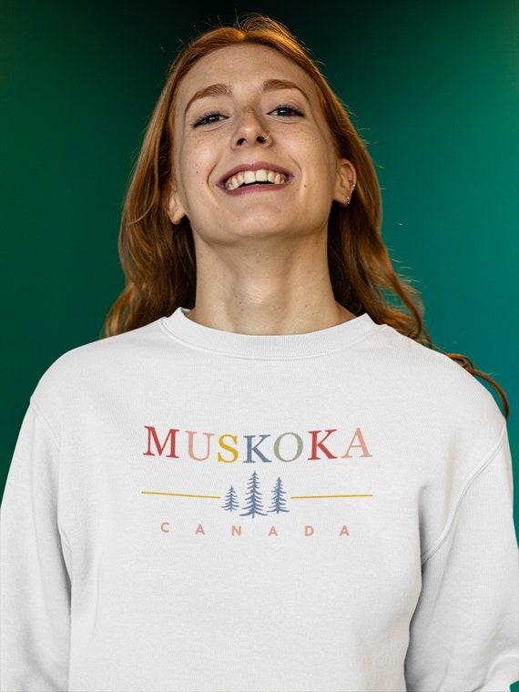 Muskoka Crewneck Sweatshirt, Canada Clothing, Retro Design 