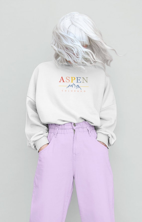 Aspen Colorado Sweatshirt, Aspen Crewneck, Aspen Vintage Sweatshirt, Mountain Sweatshirt, Retro Sweatshirt, Oversized Sweatshirt