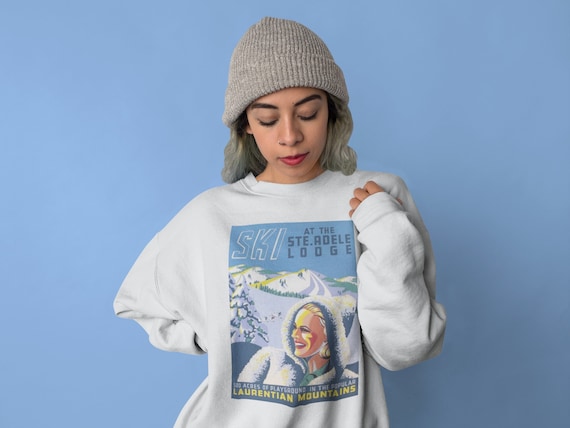 Laurentian Mountains Quebec Sweatshirt Quebec Sweatshirt Retro