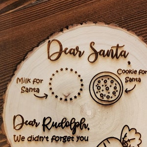 Santa cookie tray, digital file, christmas activity for kids, kids cookie tray