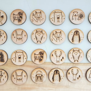 Kids Memory Game, kids game, wooden games digital SVG file, glowforge laser cutter games, woodland creatures