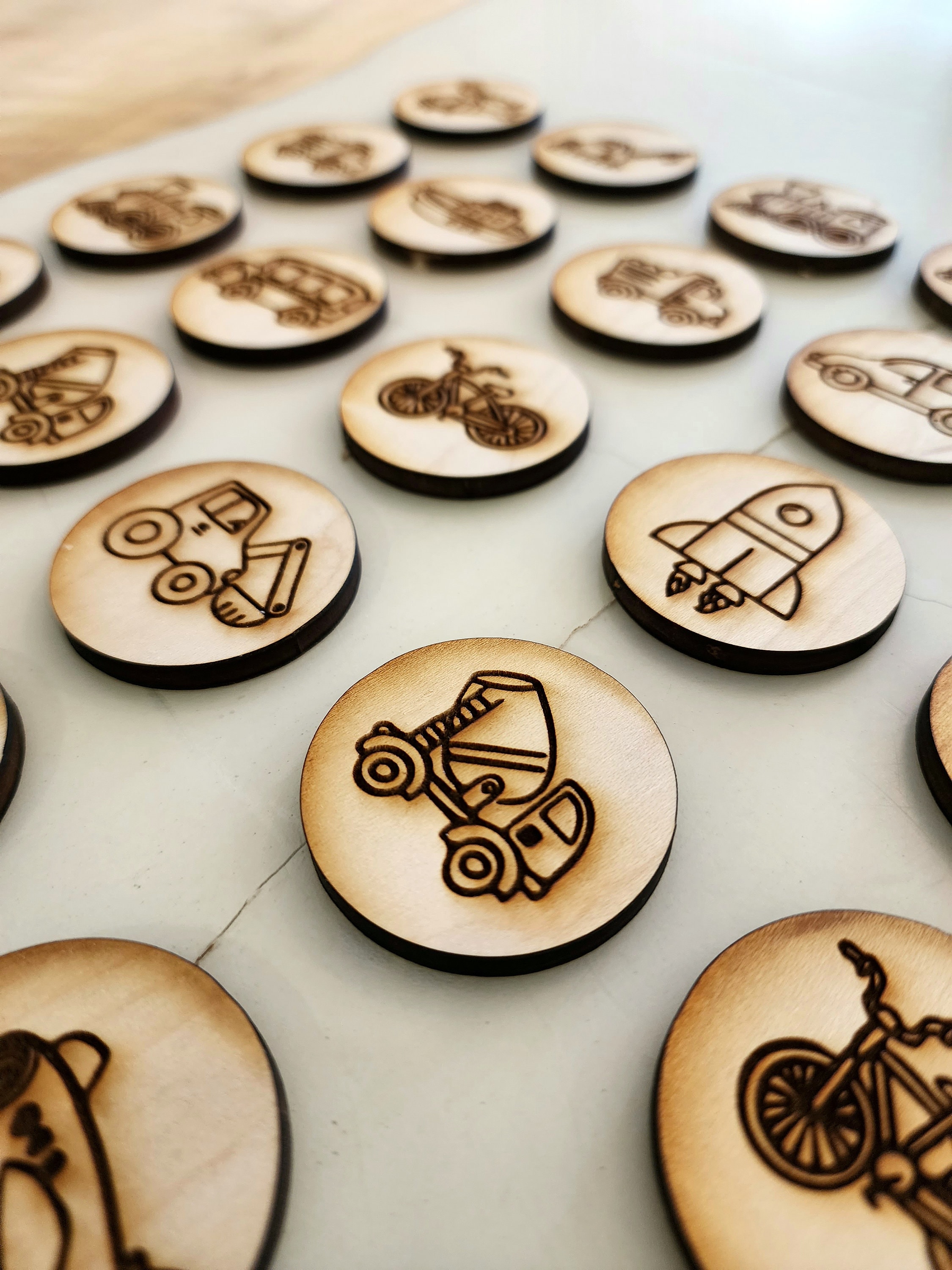 Laser Printable Vehicle Memory Game SVG FILE Kids Game Etsy Australia