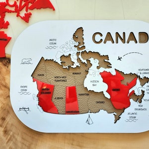 Puzzle de carte pour enfants SVG, puzzle de carte du canada, jouets pour l'école d'éducation, puzzle de jeu d'apprentissage SVG, puzzle de téléchargement numérique, téléchargement SVG canada