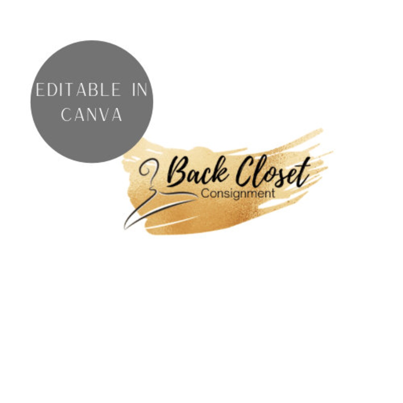 Completely editable Canva logo template | Etsy