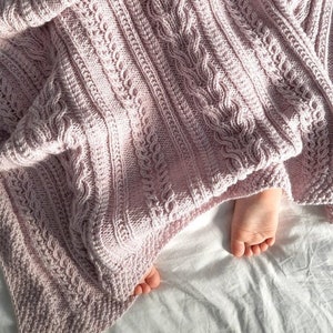 Knitting Pattern, Baby Blanket, Throw, PDF, Instant Download, Baby Blanket Knitting Pattern, Pattern in English, beginner knitting pattern