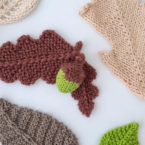Knitting Pattern, PDF, Instant Download, Home Decor Knitting Pattern, Leaves Knitting Pattern, Pattern in English, beginner knitting pattern