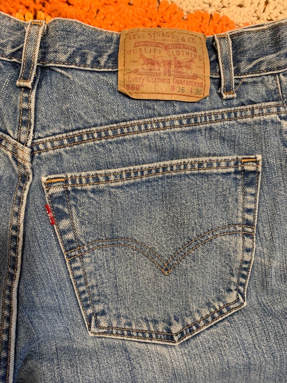 Vintage 1990's Levi's 560 Made in USA Wide Fit Je… - image 6