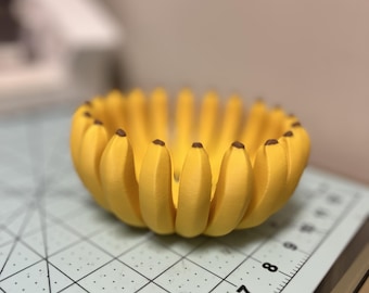 Mini bol para plátanos / Divertida decoración para la encimera de la cocina