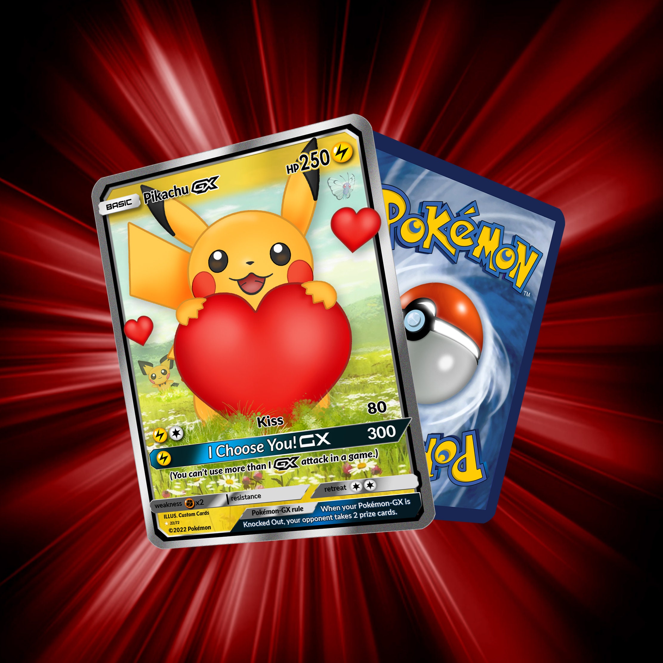 Pikachu Ditto GX Custom Made Card -  Portugal