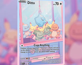 ¡Tarjeta Arcade Ditto! ¡Hecha a medida!