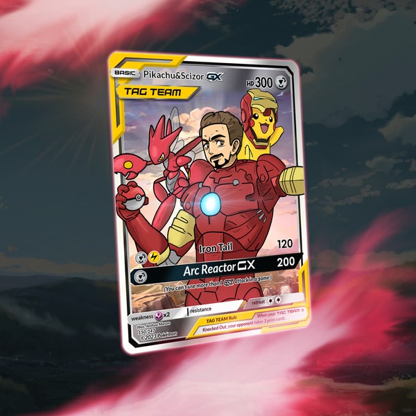 Iron Man's Pikachu & Scizor Tag Team GX! Custom Made!