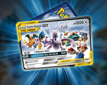 Shadow Mewtwo & Lugia Tag Team GX Custom Made 