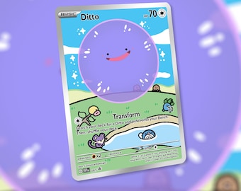 ¡Tarjeta Ditto Bubble! ¡Hecha a medida!
