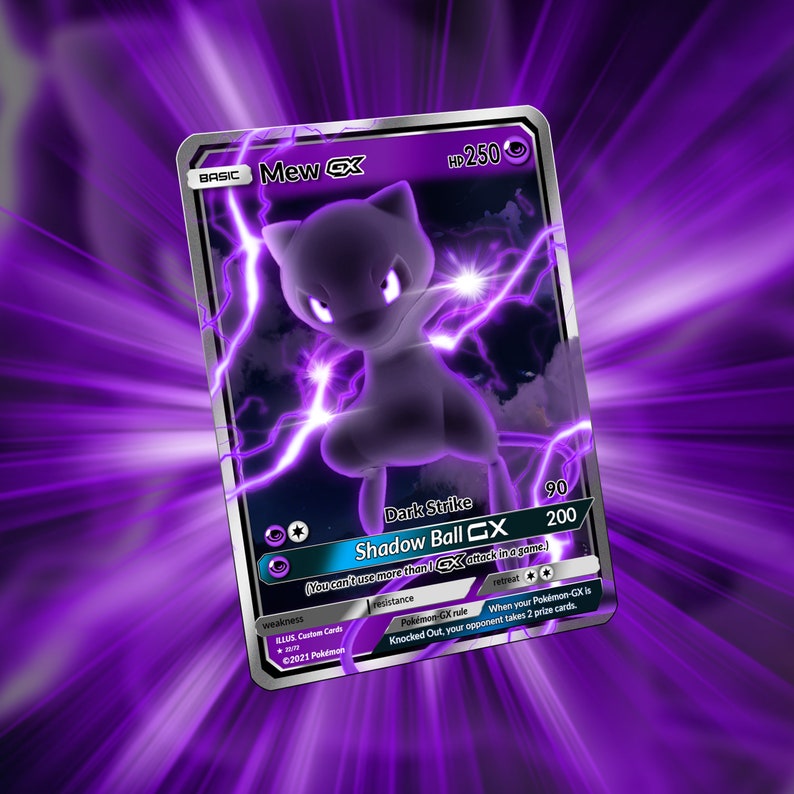 Nouvelle Shadow Mew GX Fait sur mesure Etsy