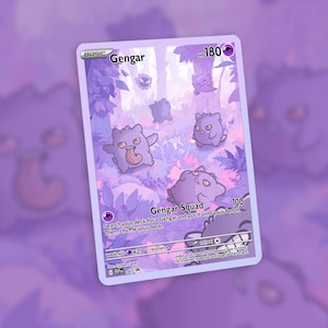 L'escouade Gengar ! Carte faite sur commande !