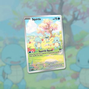Carte « Pommes » Carapuce Squad ! Fait sur mesure !