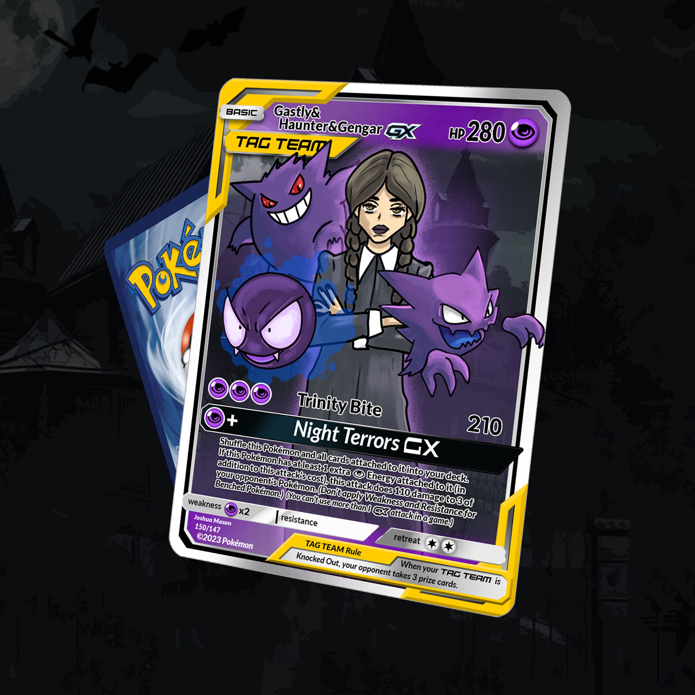 Holo Mega Gengar and Mimikyu/ Custom Holographic Pokémon Card -  Denmark