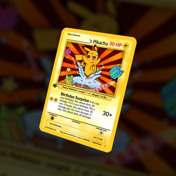 Trump's Pikachu Card Custom Made 