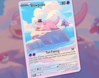 ¡Tarjeta encantadora de Slowpoke! ¡Por encargo!