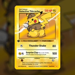 Caja de cartas de Pokemon Gold Pikachu, 11-55 Uds., dorado