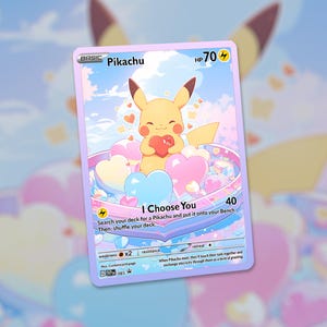 Pika Liebeskarte! Maßanfertigung!