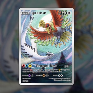 Pokemon Lugia GX Full Art Silver Metal Custom Card Hard Metal -   Portugal