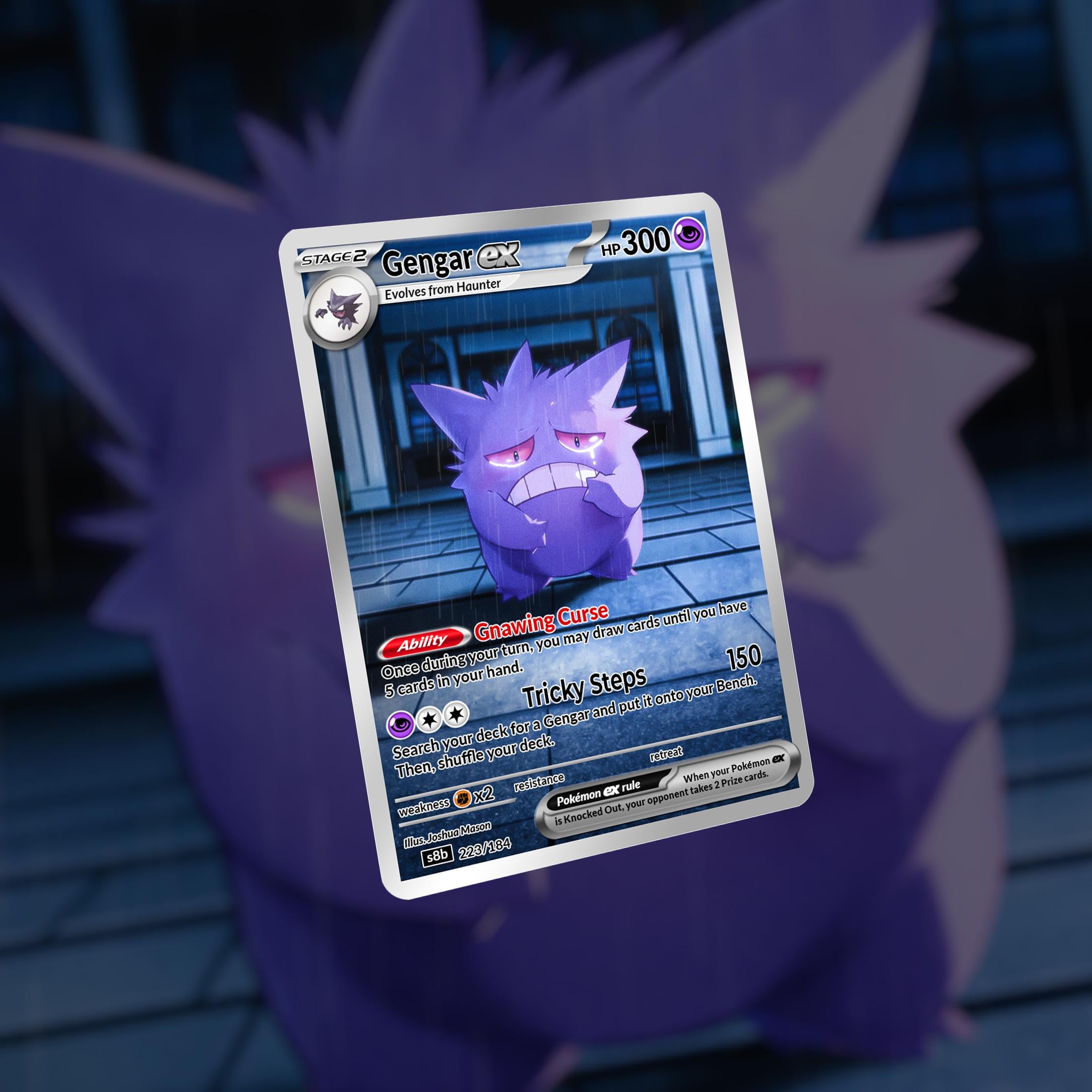 Sad Gengar Card! Custom Made! - Etsy