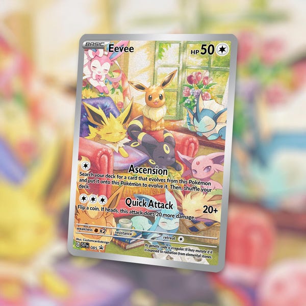 Eeveelution Chair! New! Custom Made Card!