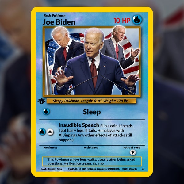 Joe Biden Card! Custom Made!