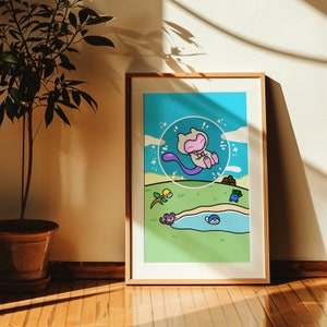 Mew in onesie Poster! Digital File
