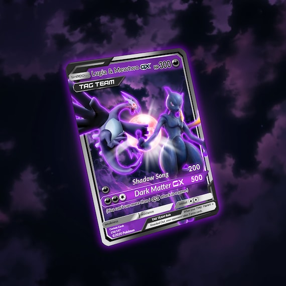 Shadow Mewtwo & Lugia Tag Team GX Custom Made 