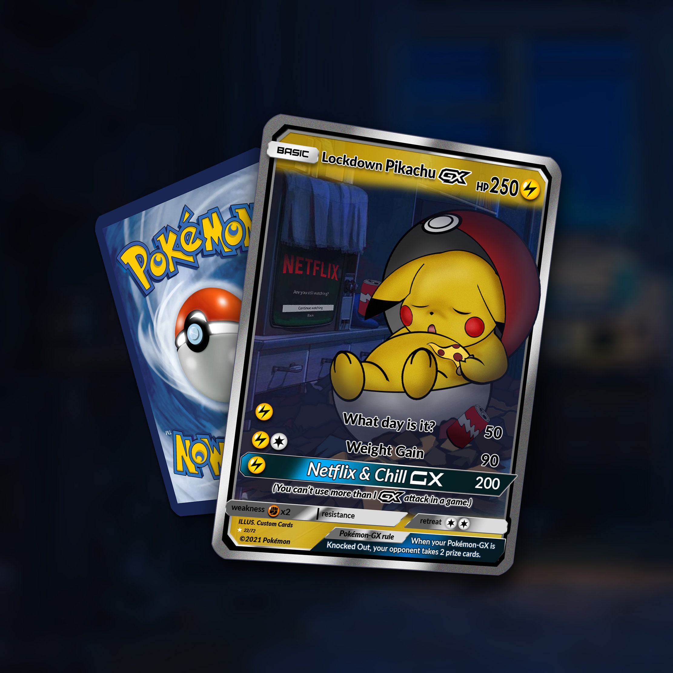 Quarantine Pikachu GX Card! Custom Made!