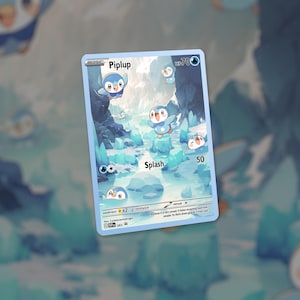 Carte Piplup ! Fait sur mesure !