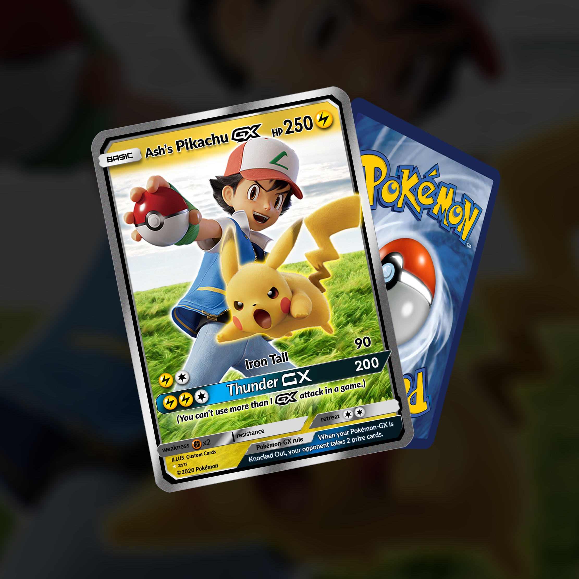 POKE-Marketing — Ash's Pikachu Lv.X This card was only released in