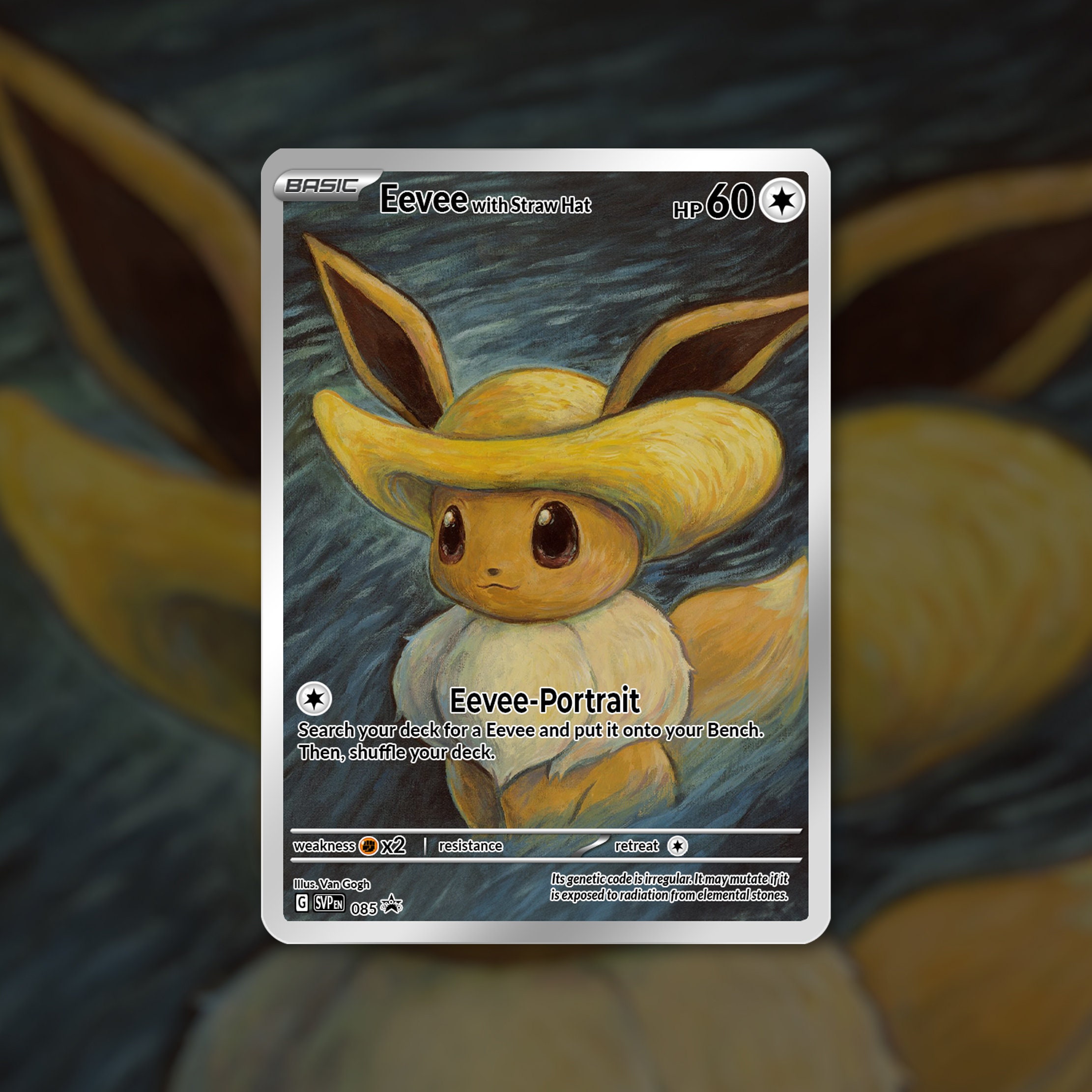 Pokemon Center x Van Gogh Museum: Eevee Inspired by Self-Portrait with  Straw Hat Card 65 Card Sleeves - US