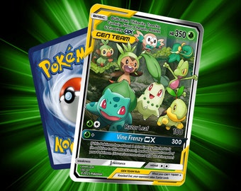Charmander, Bulbasaur, Squirtle GX Custom Metal Pokemon Card – AcademGames