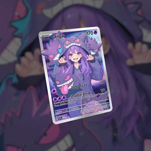 Carte Gengar Maniac ! Fait sur mesure !