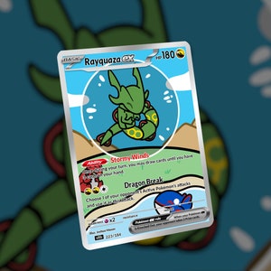 Carte Rayquaza EX ! Fait sur mesure !