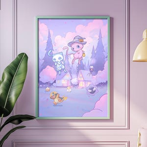 Halloween Pastel Mews! Digital Poster!