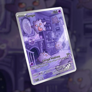 Carte de folie Gengar ! Fait sur mesure !