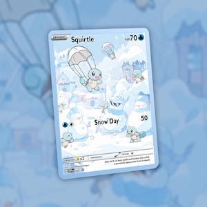 Schiggy Schneetag! Spezialangefertigte Karte!