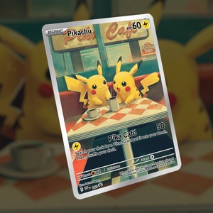 Café Pikachu ! Carte personnalisée !